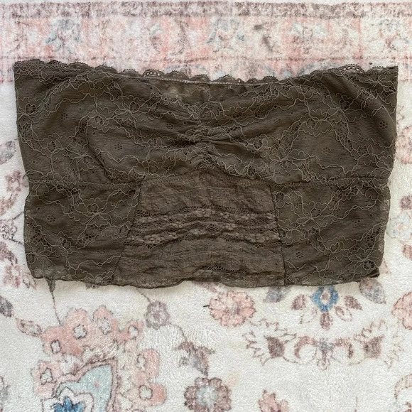 Free People Green Lace Bandeau Medium - Picture 1 of 6